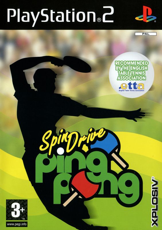 Spindrive Ping Pong box art for Playstation 2
